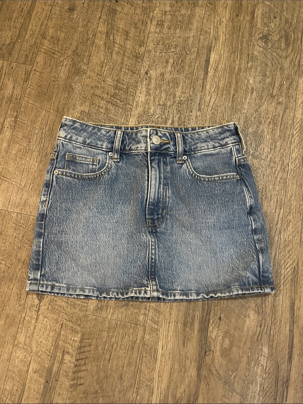 PacSun Light Blue Denim Mini Skirt